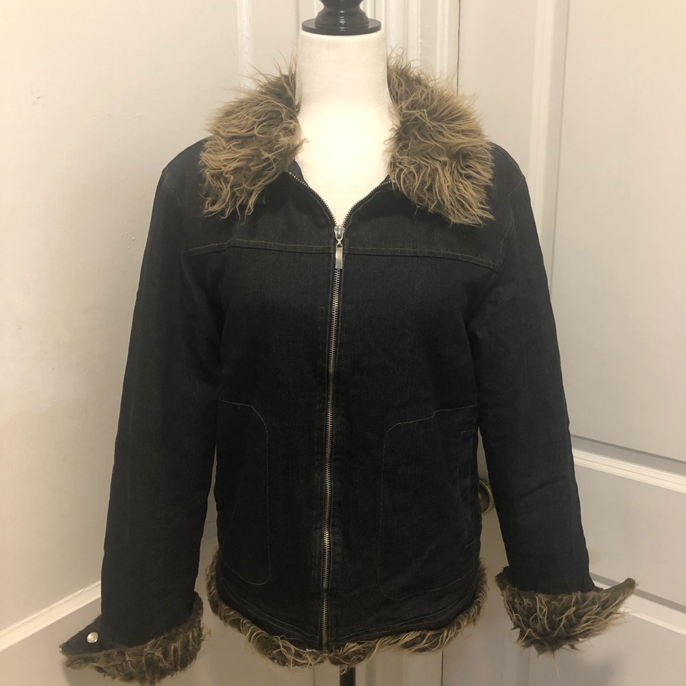 Koyo lined denim jean jacket size 3